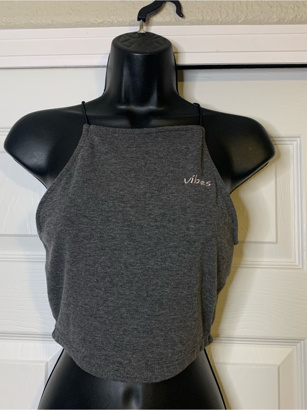 LA Hearts Gray Vibes Crop Tank Top